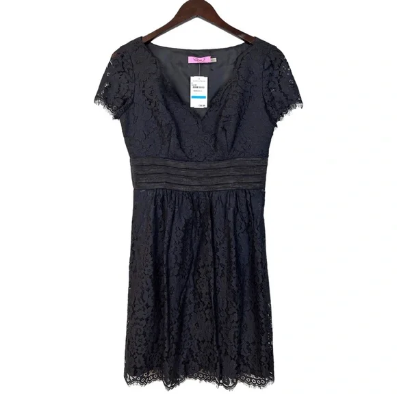 eliza j black lace dress Eliza J Halter Mock Neck Lace Dress - Black - 20% Off